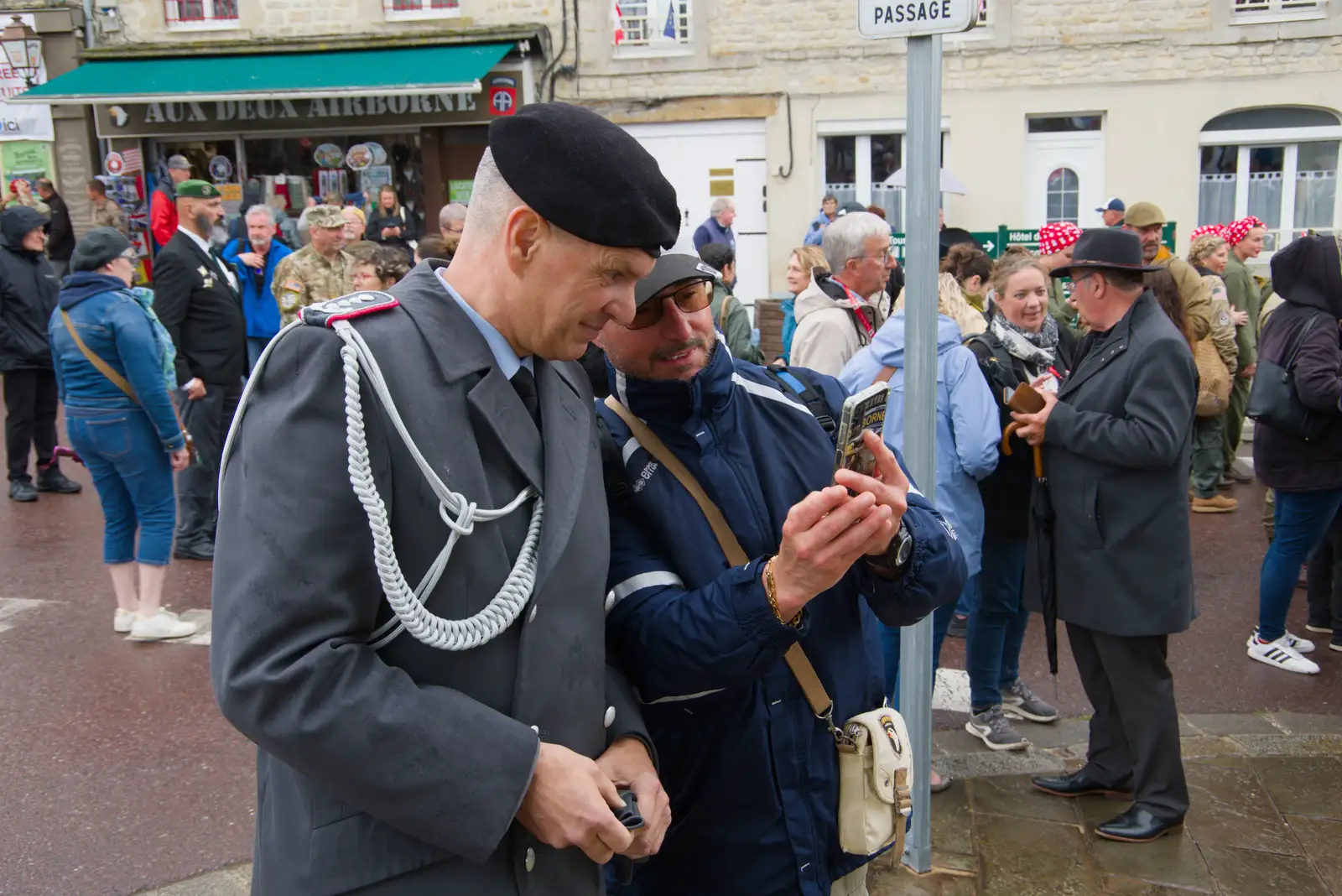 The general poses for another photo, from Sainte-Mère-Élgise and Saint-Côme-du-Mont, Normandy, France - 3rd June 2026