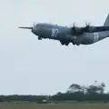 The 37th Airlift's Hercules flies with the W7 code, Quettehou, Sainte-Marie-du-Mont and the D-Day Museum, Utah Beach - 4th June 2026