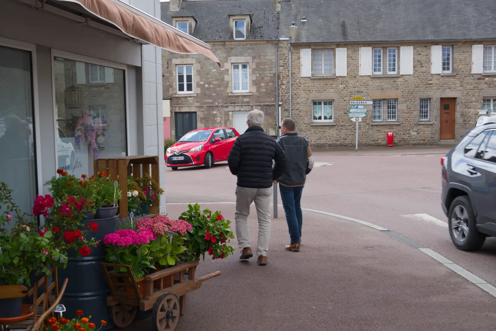 Robert and Clive head off, from Quettehou, Sainte-Marie-du-Mont and the D-Day Museum, Utah Beach - 4th June 2026