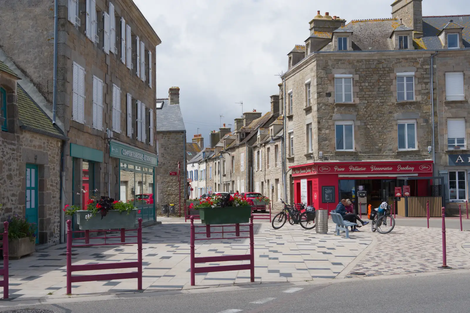 We briefly drive through Saint-Vast-la-Houge, from Quettehou, Sainte-Marie-du-Mont and the D-Day Museum, Utah Beach - 4th June 2026