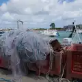 A tangle of fishing nets by the harbour, Quettehou, Sainte-Marie-du-Mont and the D-Day Museum, Utah Beach - 4th June 2026