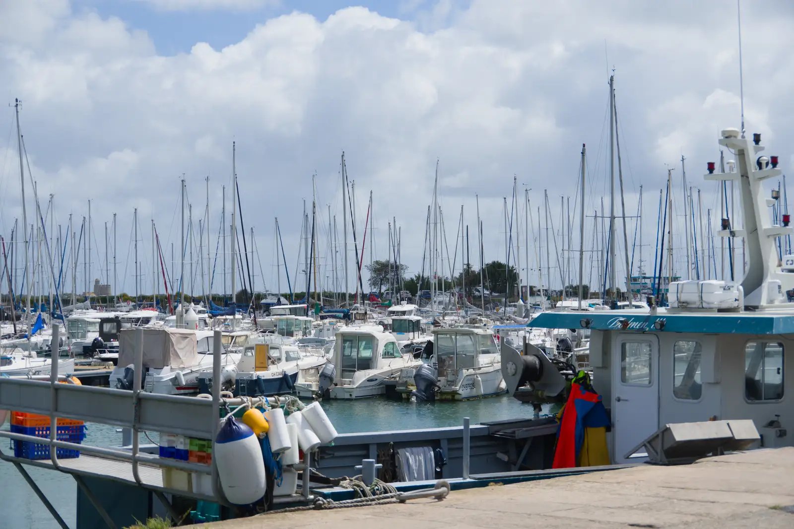 The marina at Saint-Vast-la-Houge, from Quettehou, Sainte-Marie-du-Mont and the D-Day Museum, Utah Beach - 4th June 2026