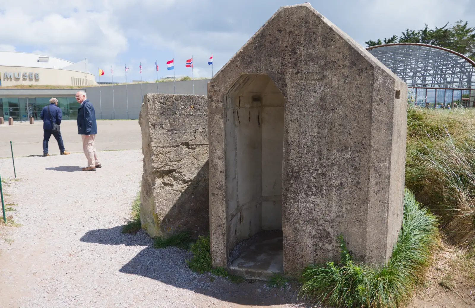 A concrete sentry post, from Quettehou, Sainte-Marie-du-Mont and the D-Day Museum, Utah Beach - 4th June 2026