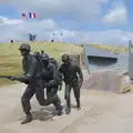 A sculpture of soldiers on Utah beach, Quettehou, Sainte-Marie-du-Mont and the D-Day Museum, Utah Beach - 4th June 2026