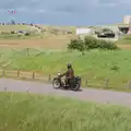 A vintage motorbike rumbles up the road, Quettehou, Sainte-Marie-du-Mont and the D-Day Museum, Utah Beach - 4th June 2026