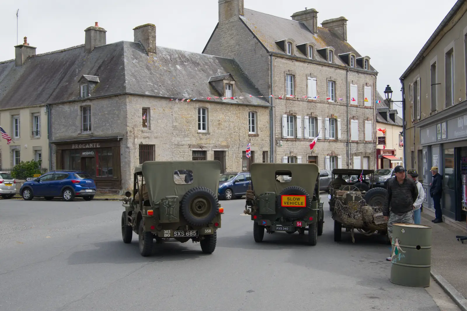 A Jeep melée in Sainte-Marie-du-Mont, from Quettehou, Sainte-Marie-du-Mont and the D-Day Museum, Utah Beach - 4th June 2026