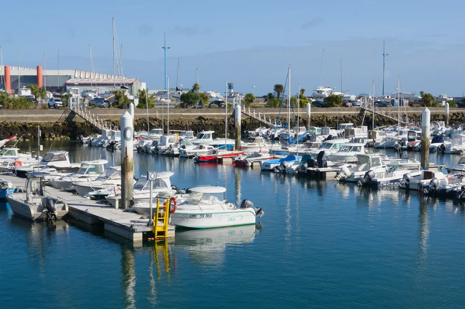 The marina near Port Chantereyne in Cherbourg, from A D-Day Veteran's Dakota Flight, Cherbourg, Normandy - 5th June 2026