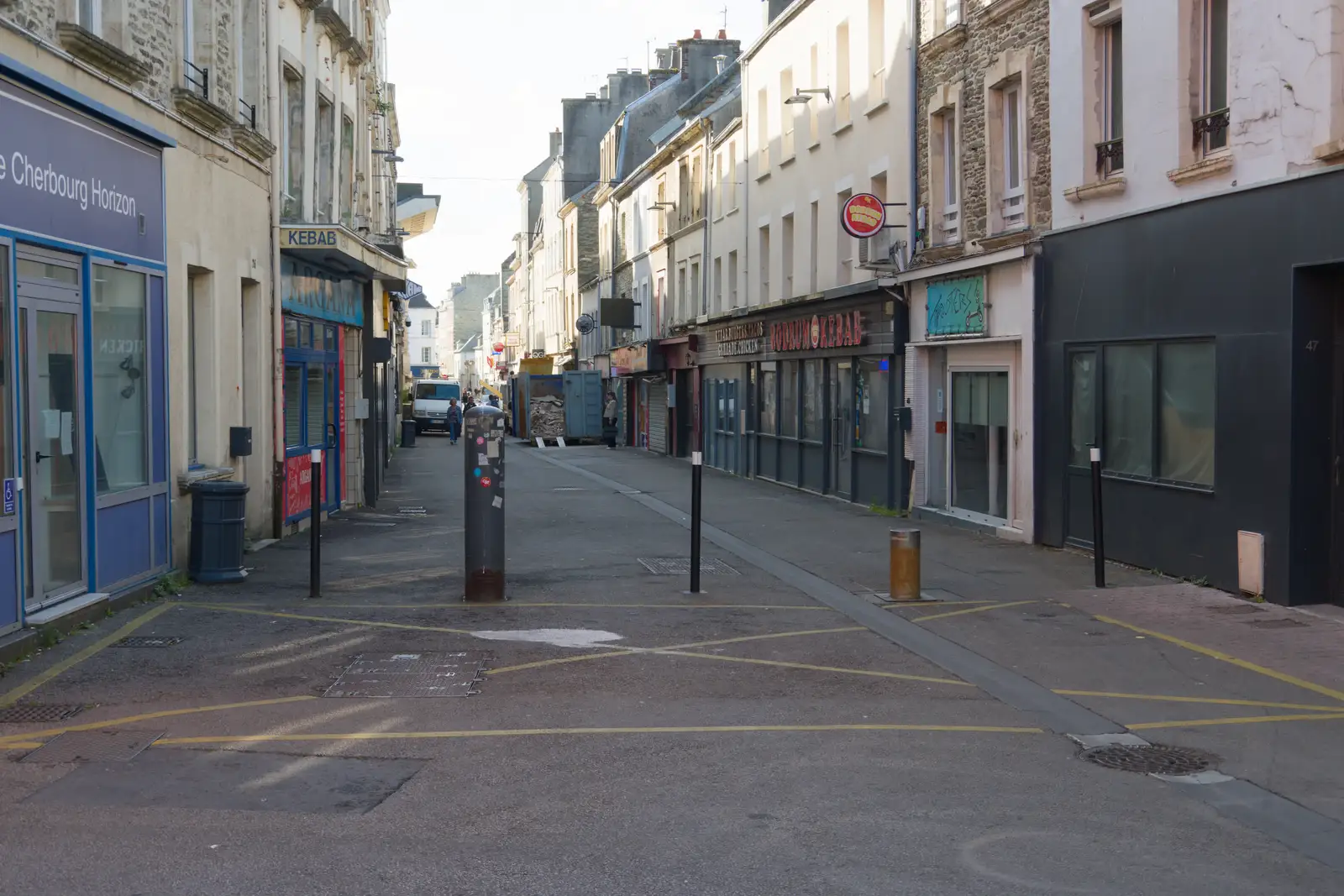 It's quiet on Rue de la Paix by the hotel, from A D-Day Veteran's Dakota Flight, Cherbourg, Normandy - 5th June 2026