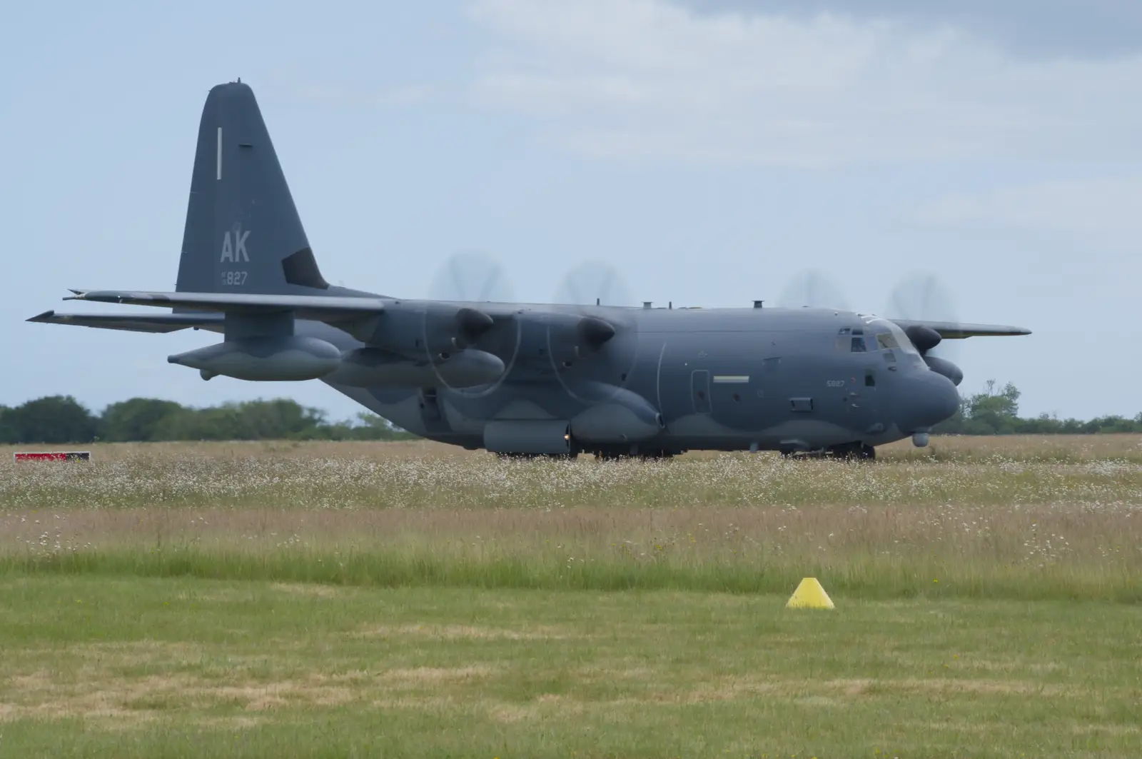 A Charlie-130 is taxiing, from A D-Day Veteran's Dakota Flight, Cherbourg, Normandy - 5th June 2026