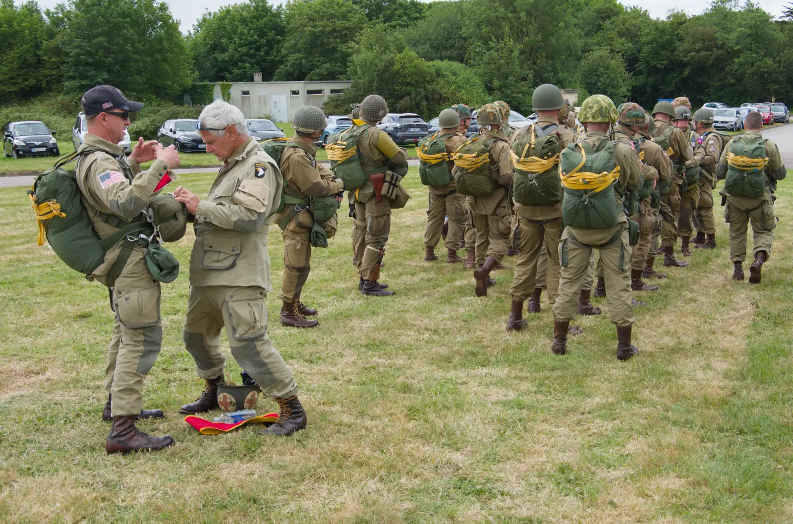Some last-minute checks are made, from A D-Day Veteran's Dakota Flight, Cherbourg, Normandy - 5th June 2026