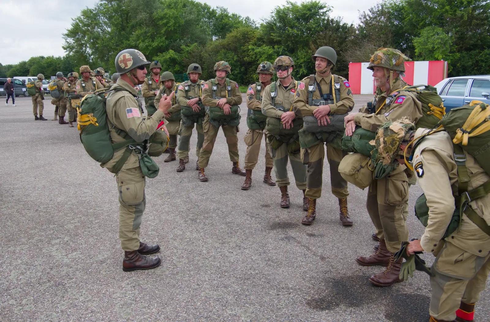 There's a last-minute pep talk, from A D-Day Veteran's Dakota Flight, Cherbourg, Normandy - 5th June 2026