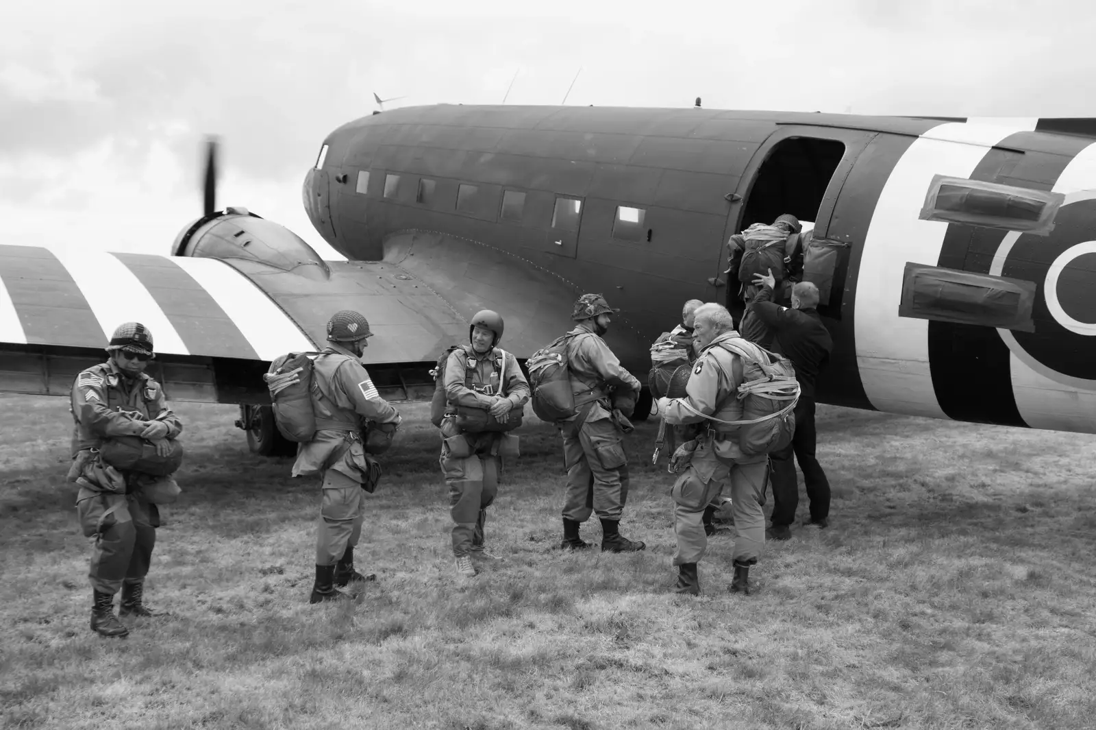 Pegasus is still loading up, from A D-Day Veteran's Dakota Flight, Cherbourg, Normandy - 5th June 2026