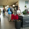 Back in the café, Robert's getting coffee, A D-Day Veteran's Dakota Flight, Cherbourg, Normandy - 5th June 2026