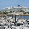 An enormous cruise ship has appeared overnight, A D-Day Veteran's Dakota Flight, Cherbourg, Normandy - 5th June 2026