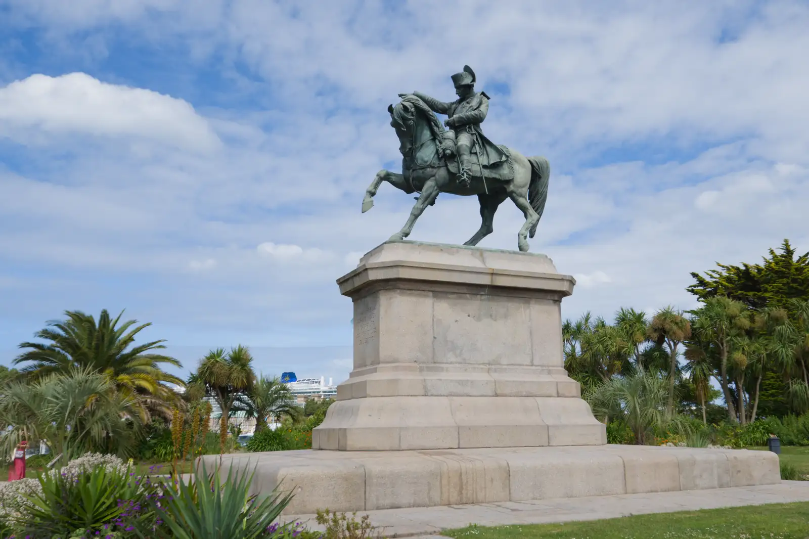 A statue of Napoléon, from A D-Day Veteran's Dakota Flight, Cherbourg, Normandy - 5th June 2026