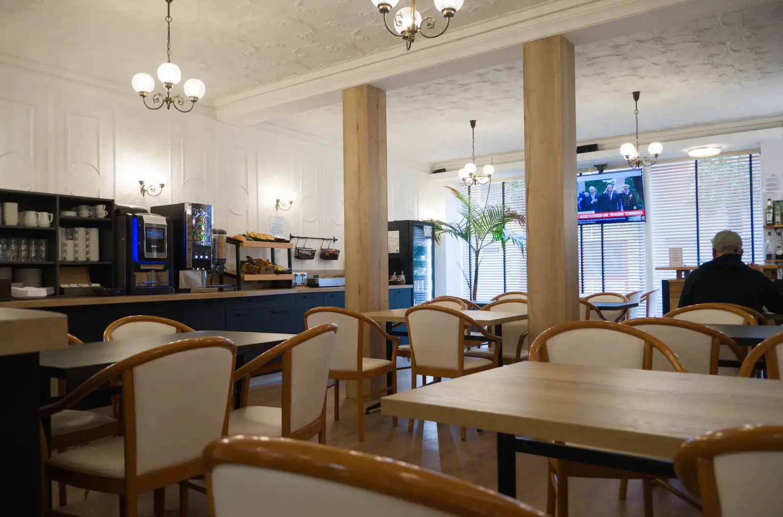 The breakfast room of the Louvre Hotel, from Cité de lar Mer and a Dakota Flight Home, Cherbourg - 7th June 2026