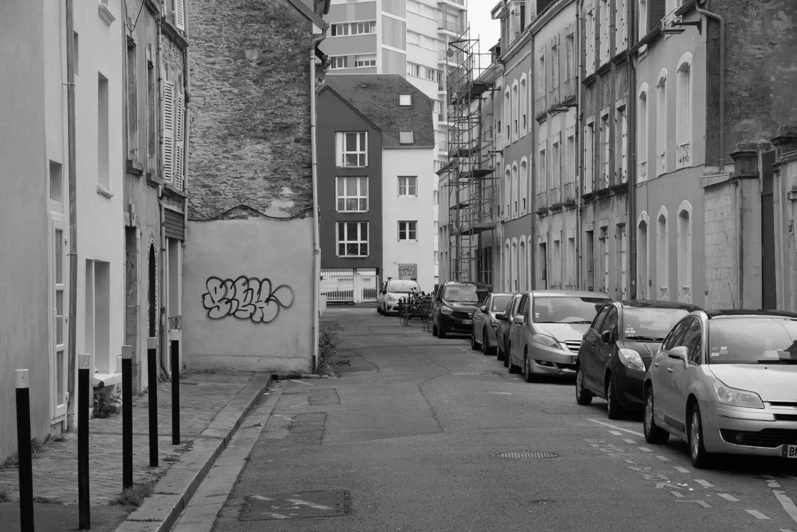 The Rue Henri Dunant, from Cité de lar Mer and a Dakota Flight Home, Cherbourg - 7th June 2026