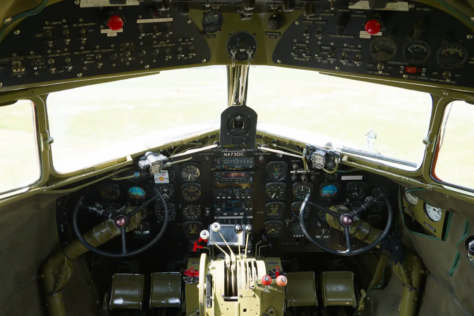 Get 'em Oot's cockpit and flightdeck, from Cité de lar Mer and a Dakota Flight Home, Cherbourg - 7th June 2026