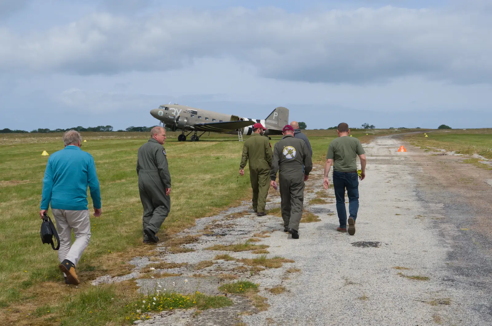 We walk over to Get 'em Oot, from Cité de lar Mer and a Dakota Flight Home, Cherbourg - 7th June 2026