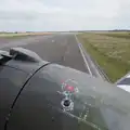 A view of the runway as we turn onto it, Cité de lar Mer and a Dakota Flight Home, Cherbourg - 7th June 2026