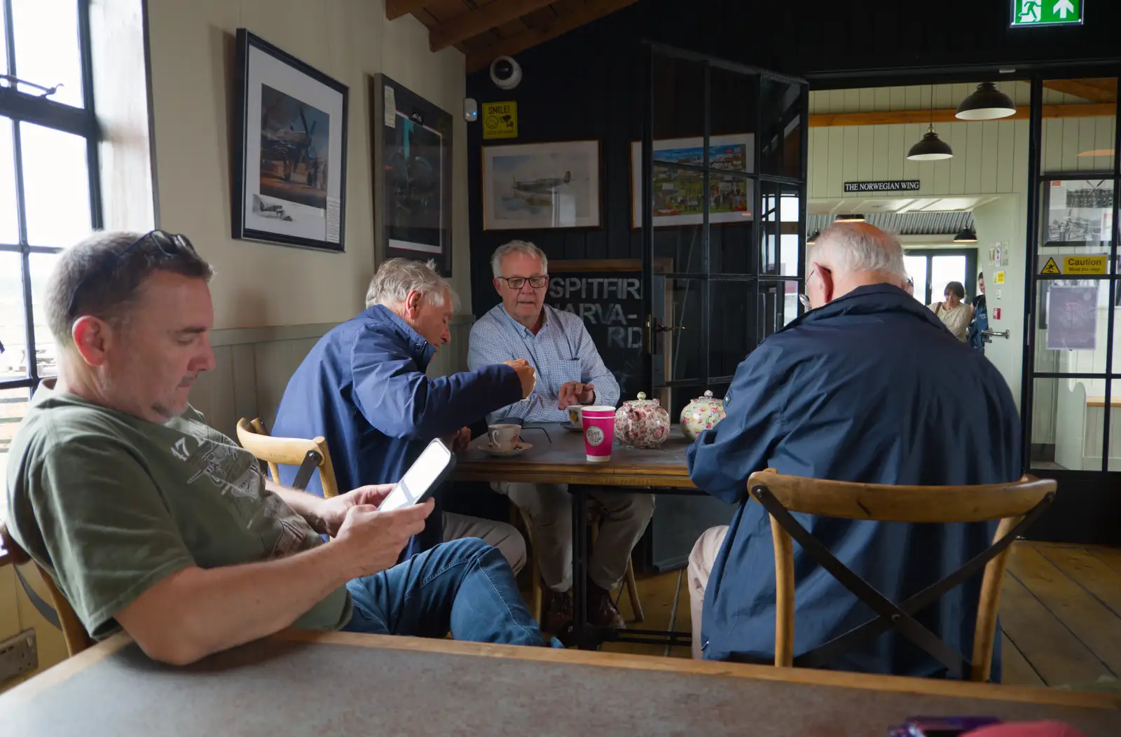 We stop for a drink at Rosey Lee's café, from Cité de lar Mer and a Dakota Flight Home, Cherbourg - 7th June 2026