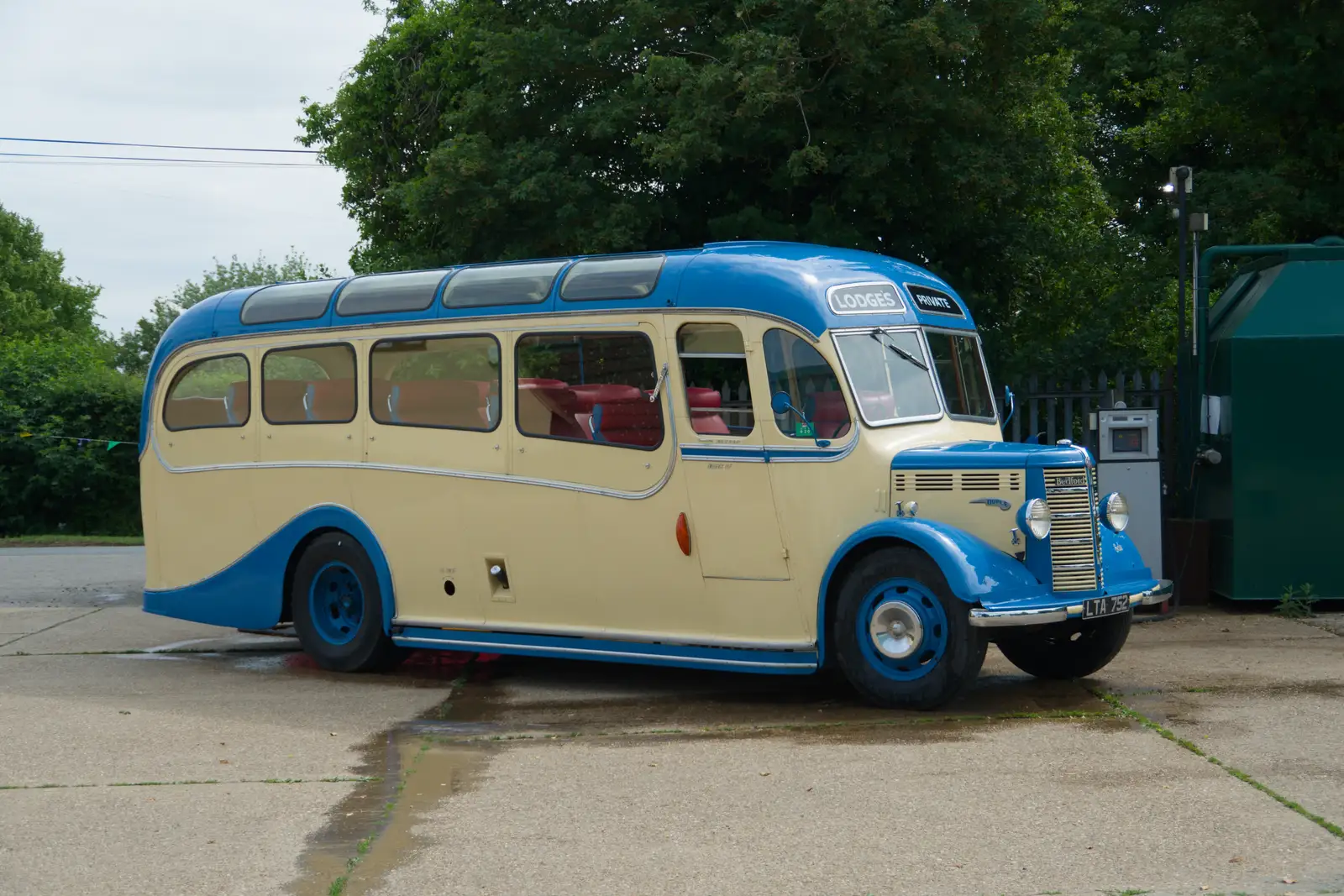 A vintage coach is being cleaned, from Cité de lar Mer and a Dakota Flight Home, Cherbourg - 7th June 2026