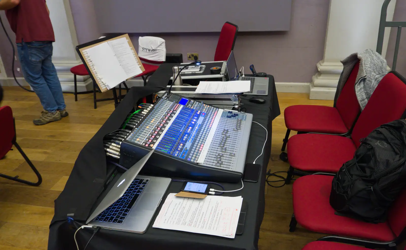 The digital mixing desk, from Palgrave Players at the Corn Hall, Diss - 12th June 2026