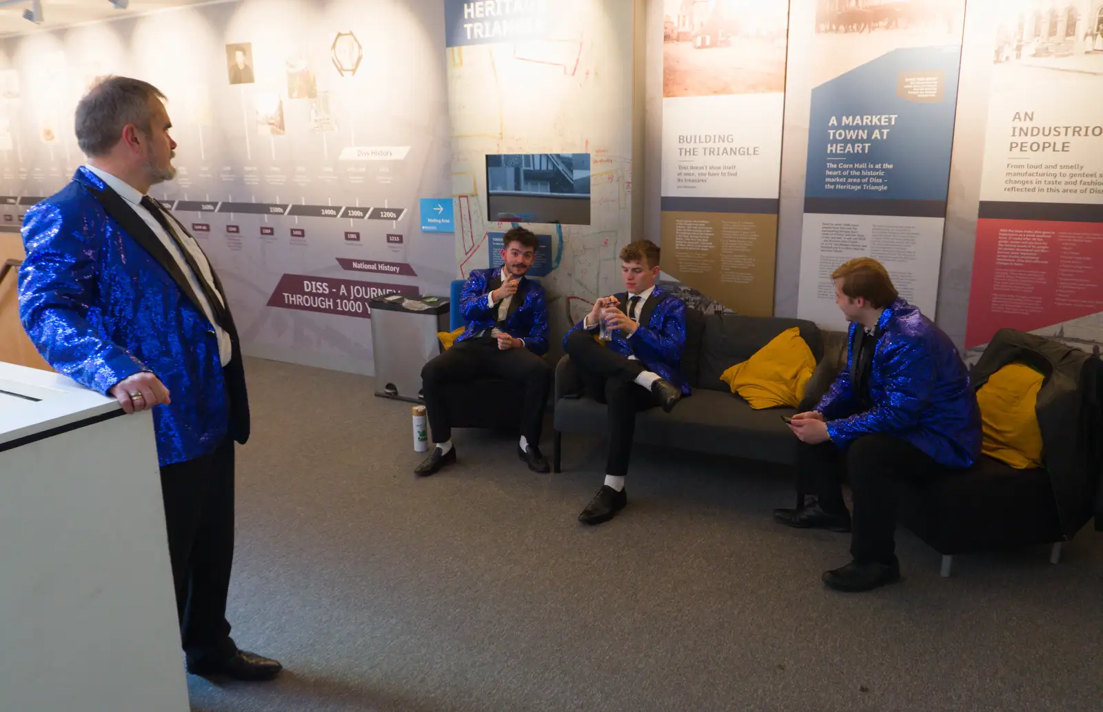 The sparkly jacket massive, from Palgrave Players at the Corn Hall, Diss - 12th June 2026