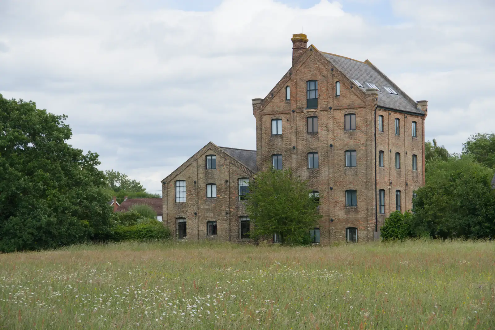 The converted mill on Mellis Common, from Mellis Gardens and a Walk to Diss, Norfolk - 13th June 2026