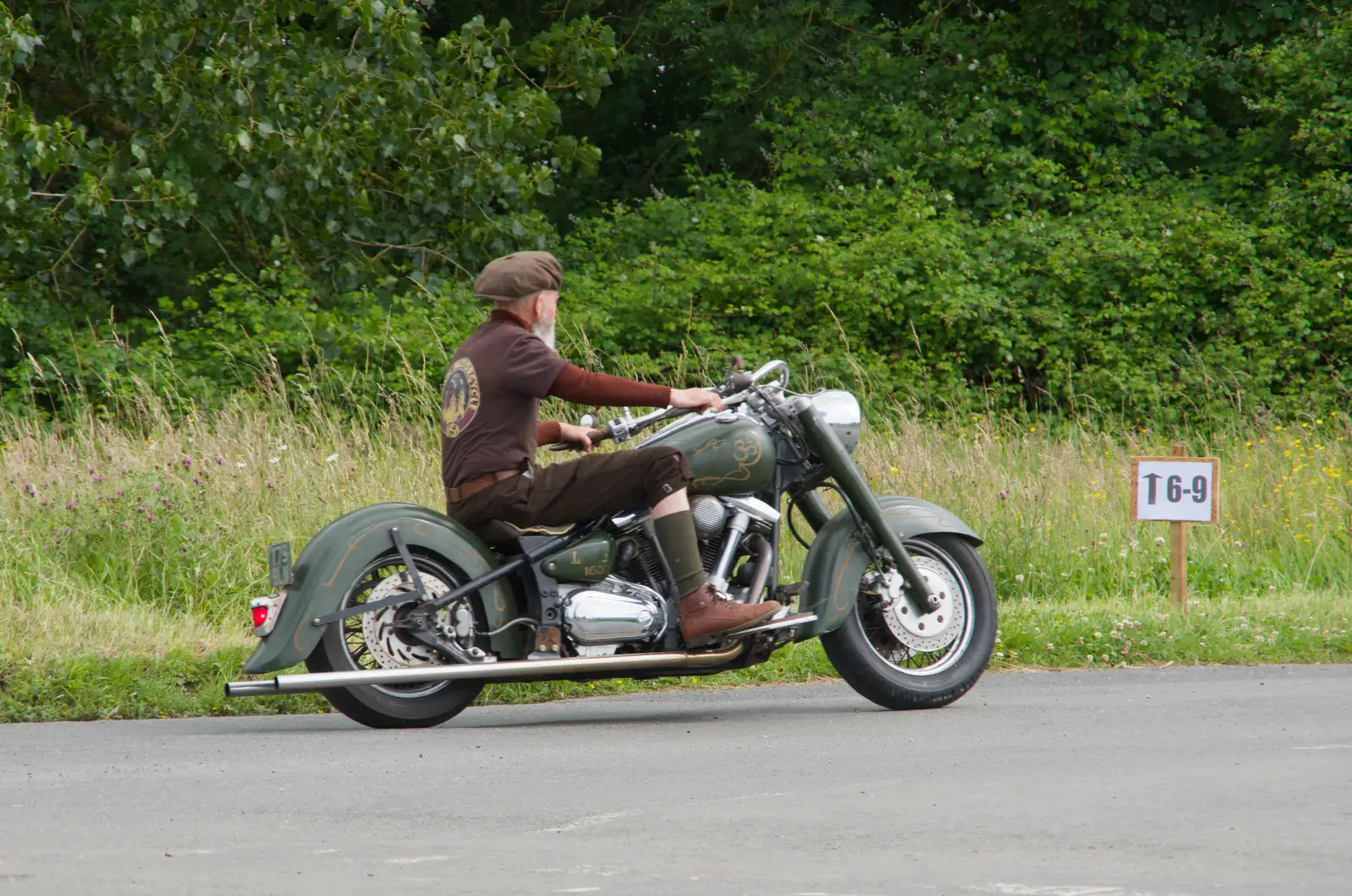 The dude from the Station Hotel rides another bike, from Mellis Gardens and a Walk to Diss, Norfolk - 13th June 2026
