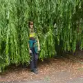 Harry emerges from a weeping willow, Mellis Gardens and a Walk to Diss, Norfolk - 13th June 2026