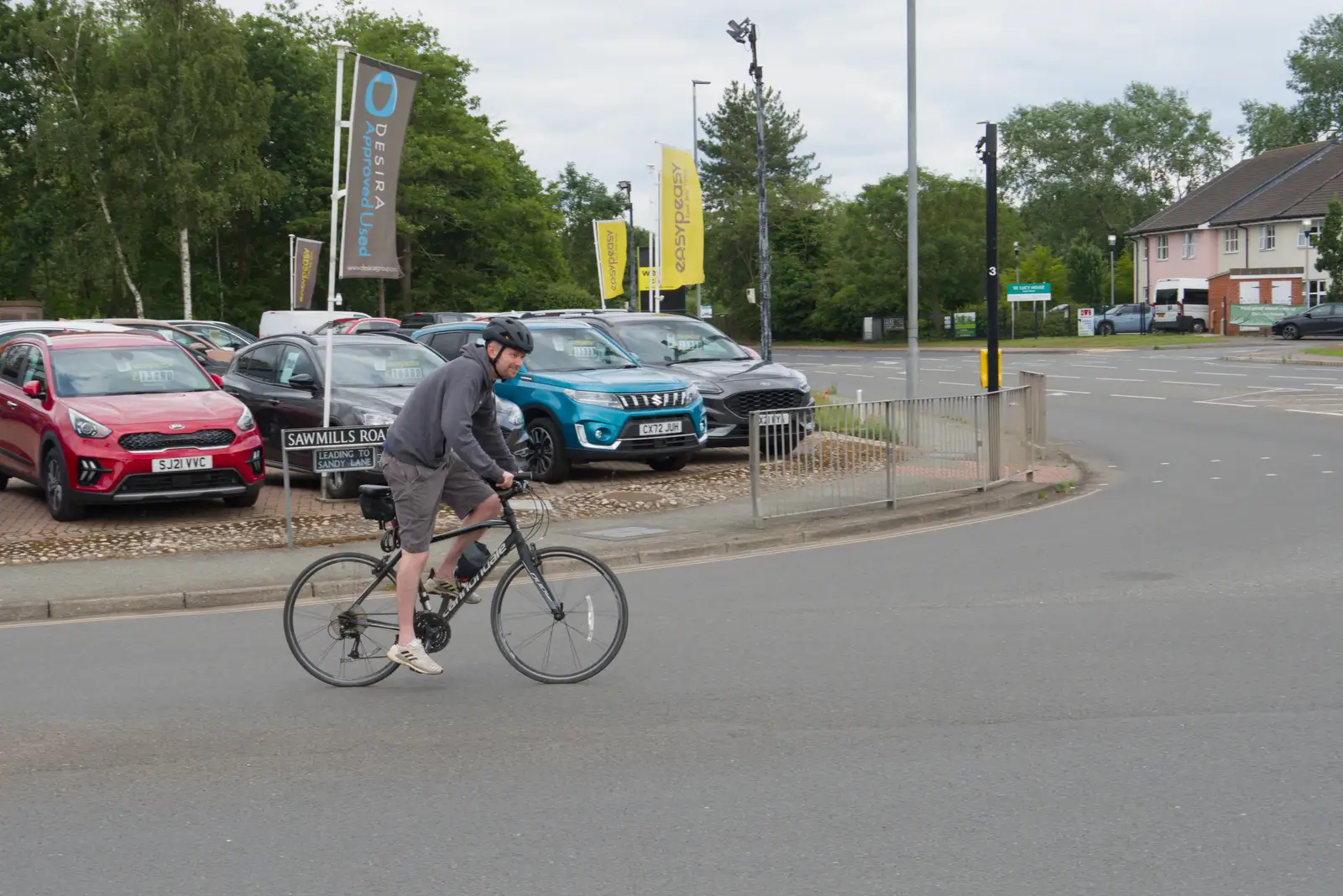 The Boy Phil heads off on his bike, from Mellis Gardens and a Walk to Diss, Norfolk - 13th June 2026