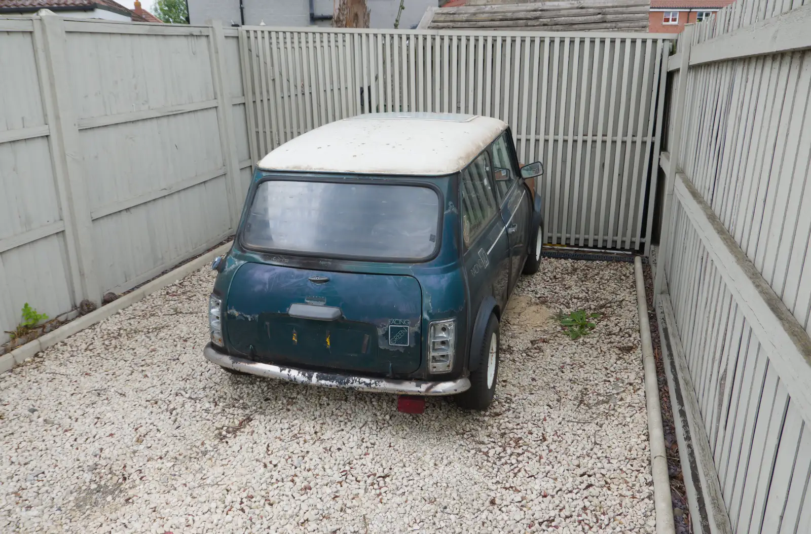 A sad-looking Mini, from Mellis Gardens and a Walk to Diss, Norfolk - 13th June 2026