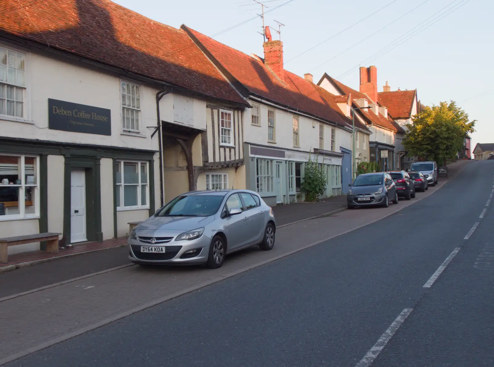 The high street in Debenham, from The BSCC Does The Lion, Debenham - 18th June 2026