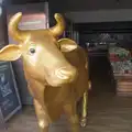 Palfrey and Hall's giant golden cow, The BSCC Does The Lion, Debenham - 18th June 2026