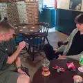 The Boy Phil teases pub dog with a ball, The BSCC Does The Lion, Debenham - 18th June 2026