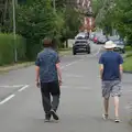 Fred and Phil on the road to the Crossways, A Father's Day Pub Crawl, Ampersand Tap, Diss - 21st June 2026