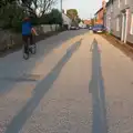 Long shadows on the newly-surfaced road, The BSCC does the Red Lion, Kenninghall, Norfolk - 25th June 2026