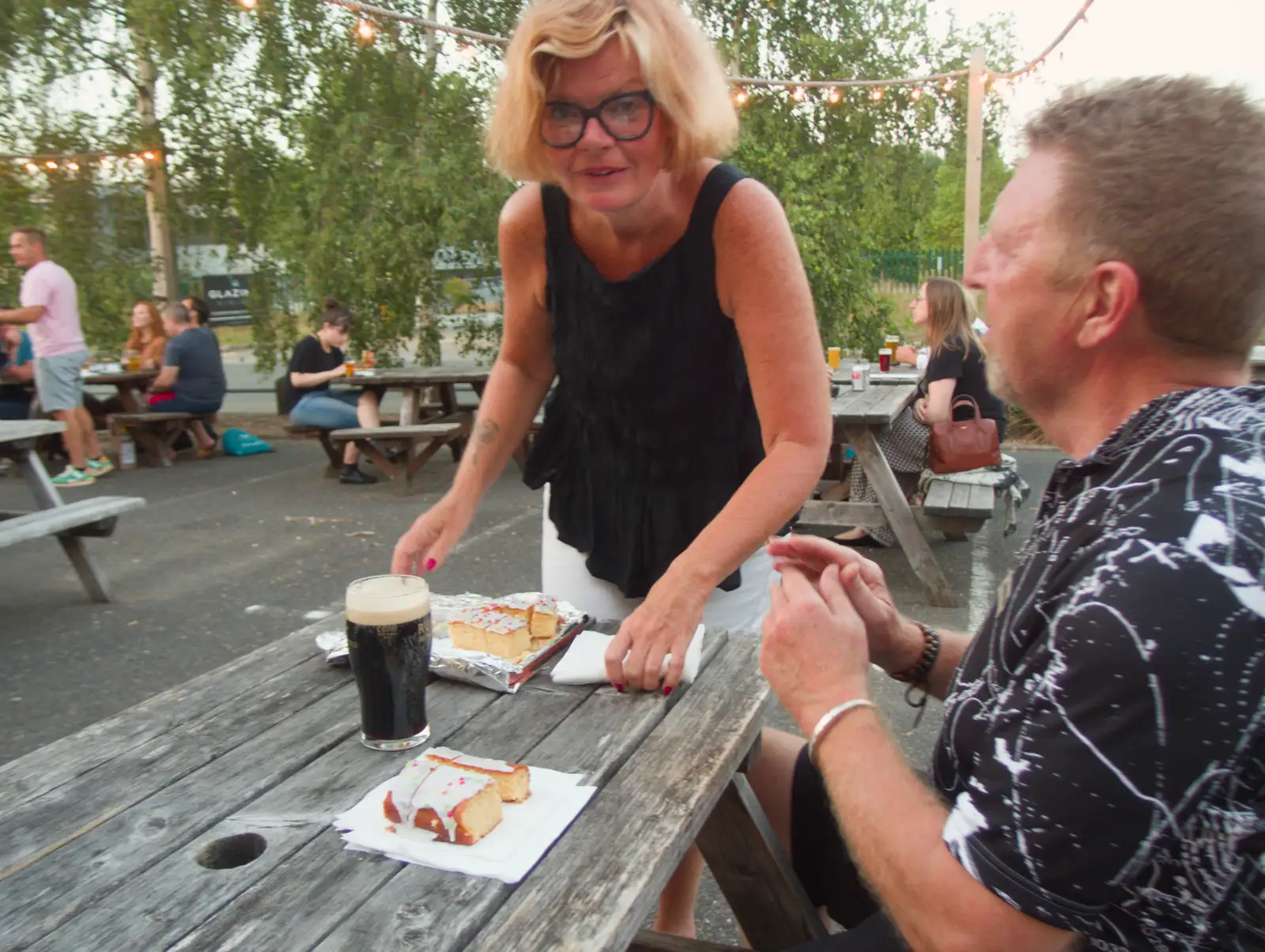 Somebody Gaz knows is handing out birthday cake, from The BSCC does the Red Lion, Kenninghall, Norfolk - 25th June 2026
