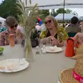 There are even table decorations, like a wedding, The Return of the Hog Roast, Thrandeston, Suffolk - 28th June 2026