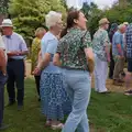 Isobel and Carmen mingle in the queue, The Return of the Hog Roast, Thrandeston, Suffolk - 28th June 2026
