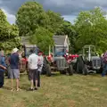 A line-up of classic tractors, The Return of the Hog Roast, Thrandeston, Suffolk - 28th June 2026