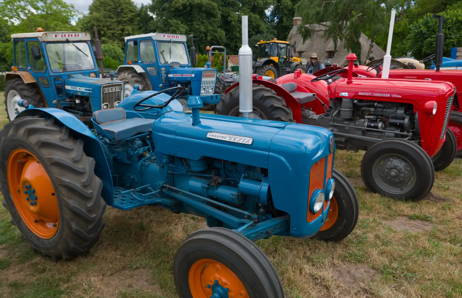 A Fordson Dexta, from The Return of the Hog Roast, Thrandeston, Suffolk - 28th June 2026