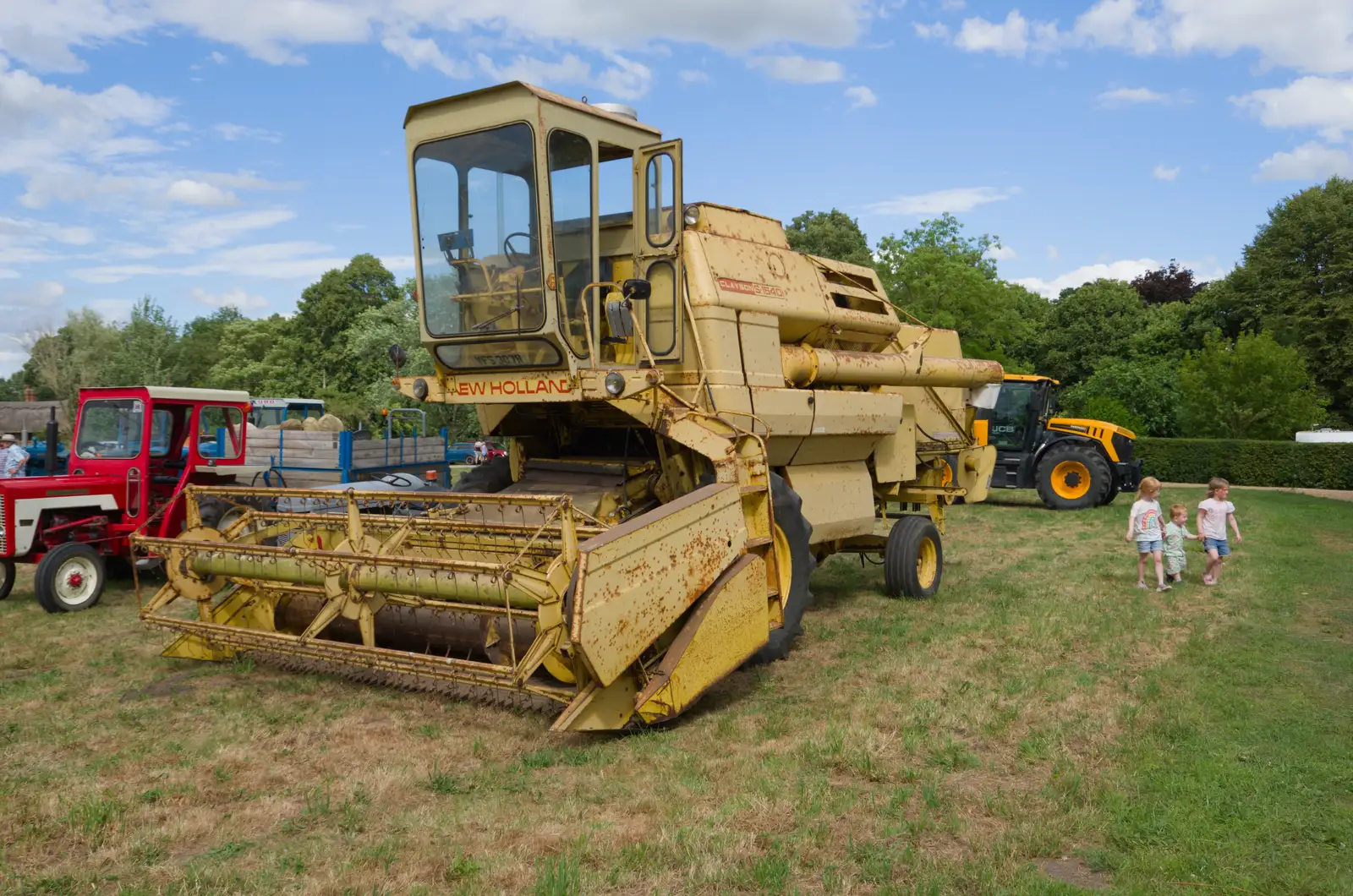 A New Holland combine harvester from 1974, from The Return of the Hog Roast, Thrandeston, Suffolk - 28th June 2026