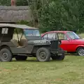 There's a Willys jeep and a Mark II Escort, The Return of the Hog Roast, Thrandeston, Suffolk - 28th June 2026