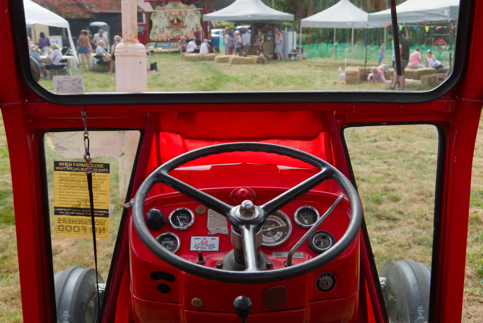 The cab of a Ford 4000, from The Return of the Hog Roast, Thrandeston, Suffolk - 28th June 2026