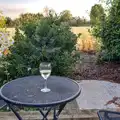A solitary glass of wine in the sunset, An Orchestral Big Play Day, Risby, Suffolk - 4th July 2026