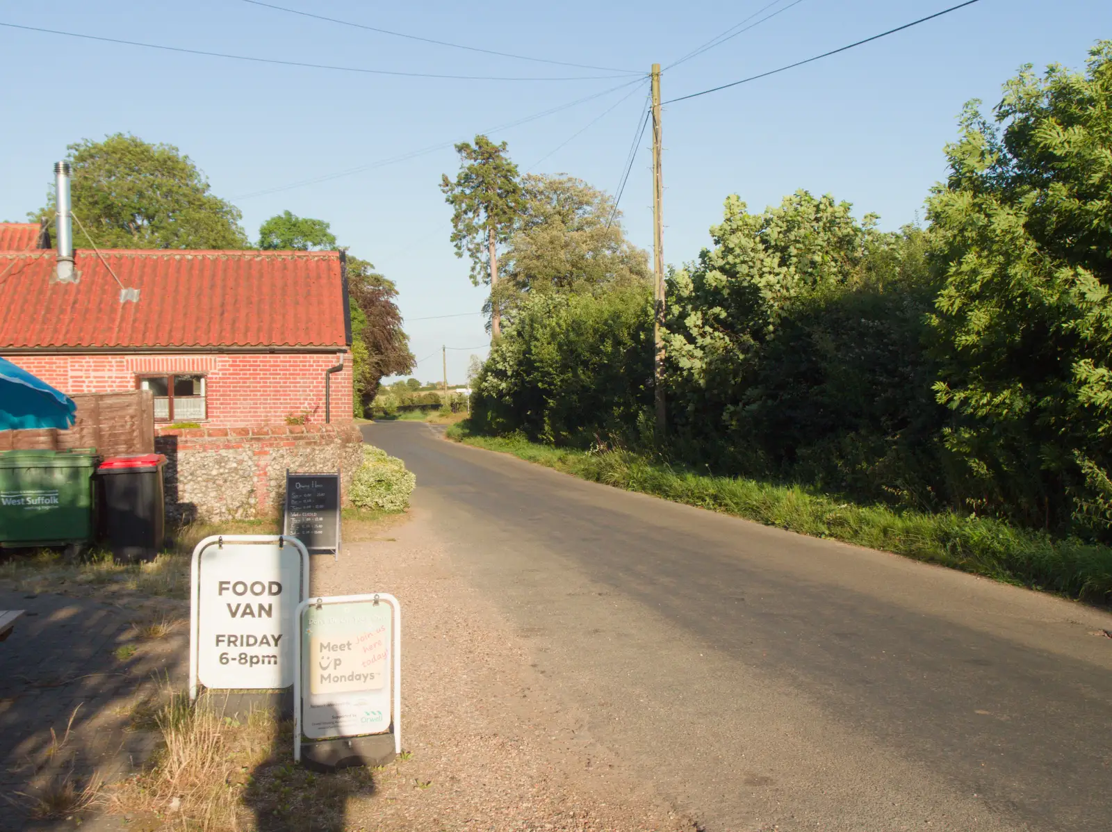 The road back to Hinderclay, from An Orchestral Big Play Day, Risby, Suffolk - 4th July 2026