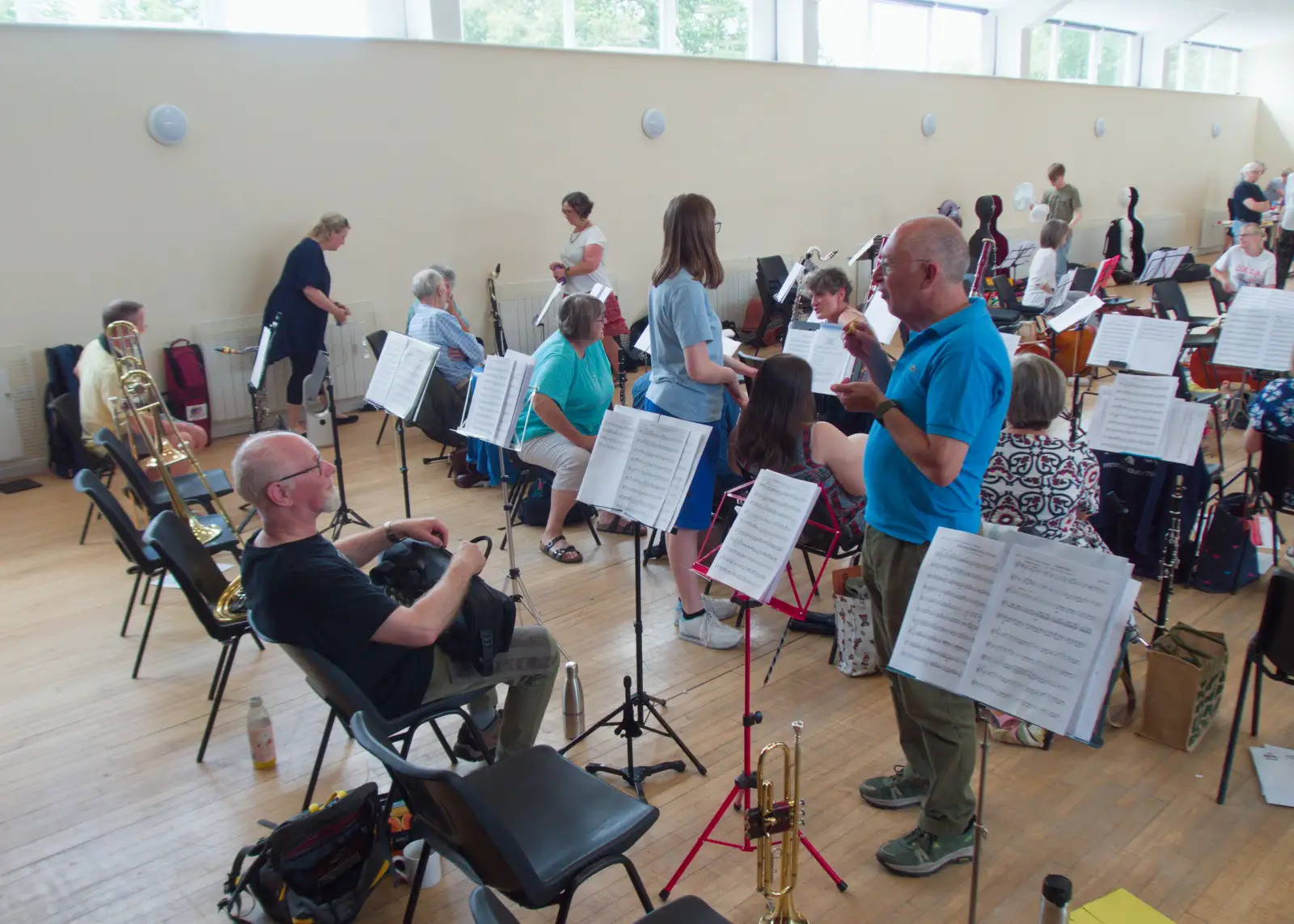 The dude from Harlow takes a break, from An Orchestral Big Play Day, Risby, Suffolk - 4th July 2026