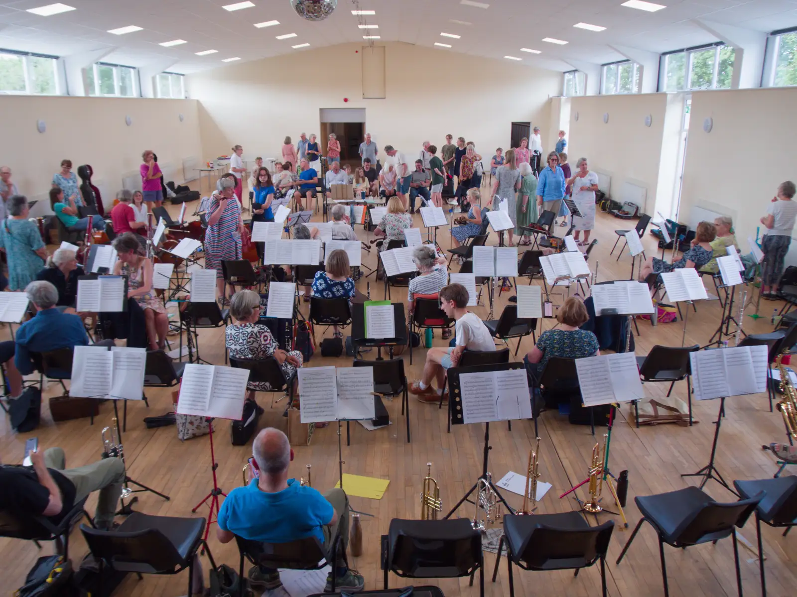 There's an audience for the afternoon performance, from An Orchestral Big Play Day, Risby, Suffolk - 4th July 2026